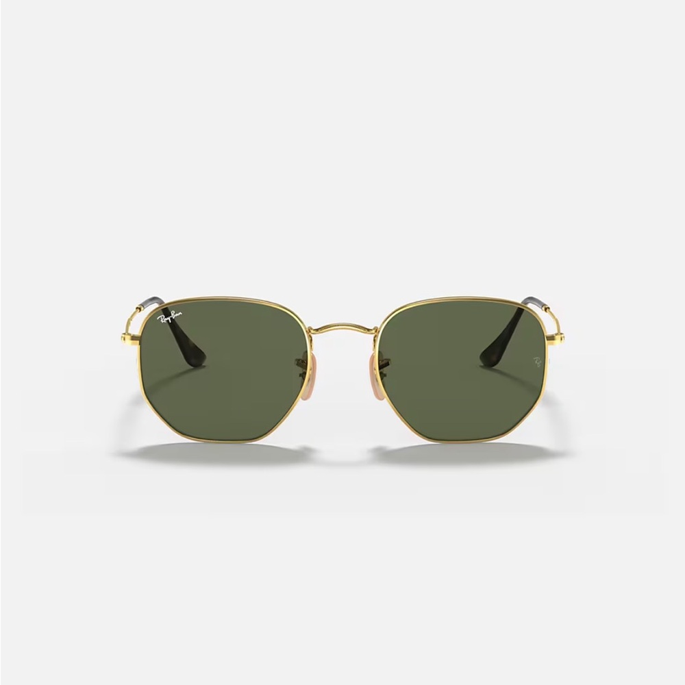 Ray-Ban Gold and Green Sunglasses